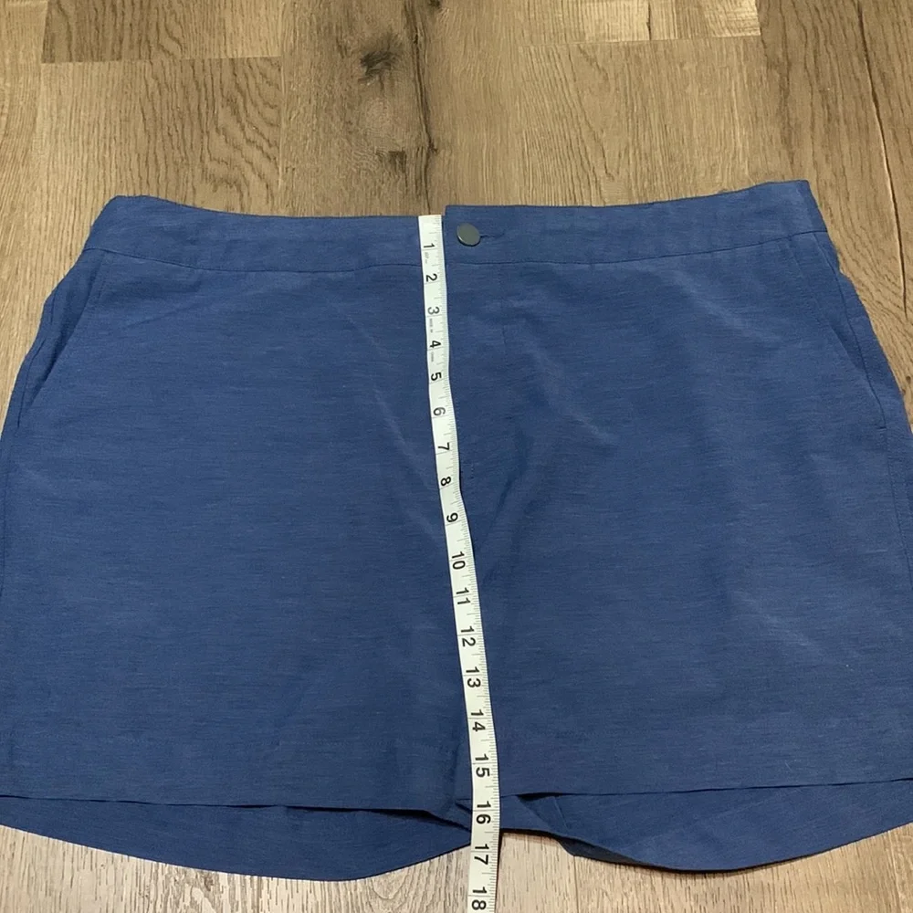 Faherty Men’s All Day Shorts Blue Zip Fly Size 38
